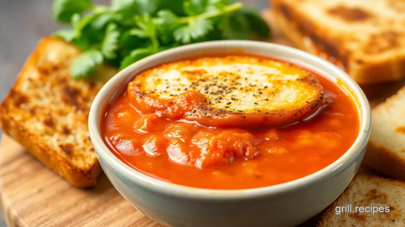 Classic Tomato Soup with Grilled Cheese