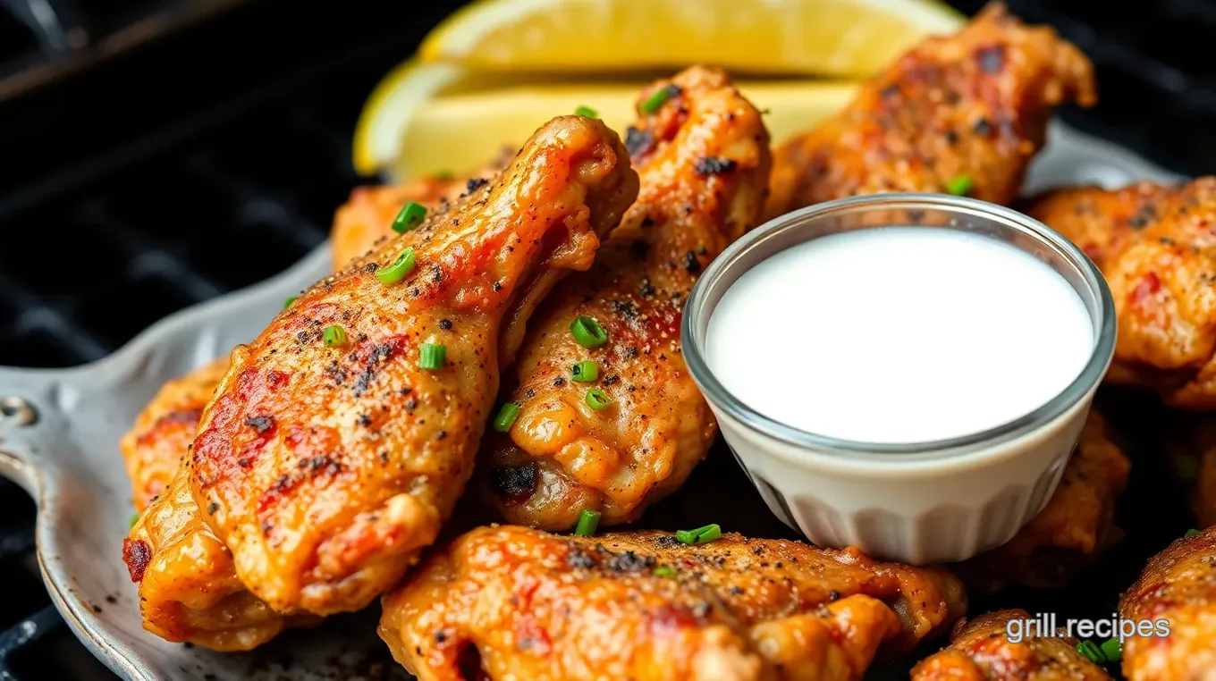 Buttermilk Ranch Grilled Chicken Wings