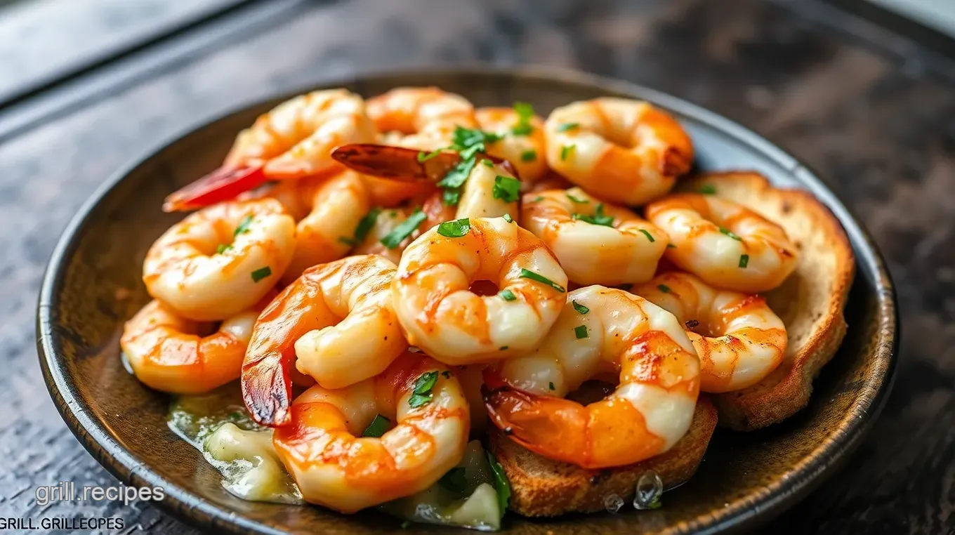 Cheesy Garlic Bread Shrimp Grilled Cheese