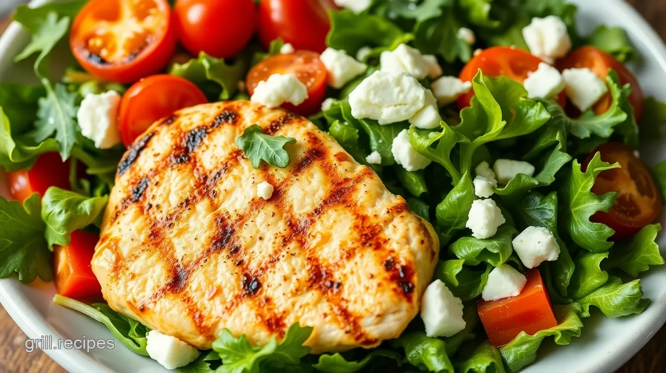 Grilled Chicken Salad for One