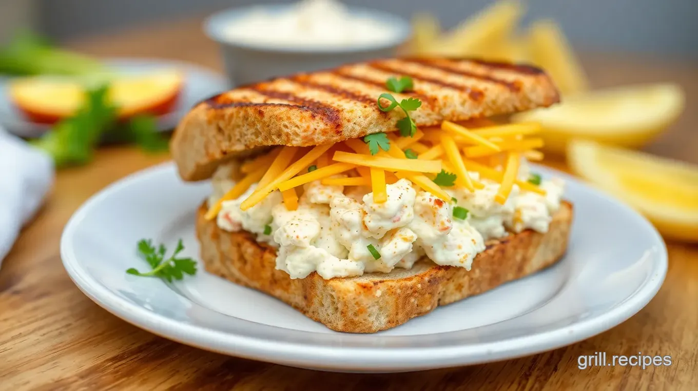 Grilled Crab and Cheese Sandwich