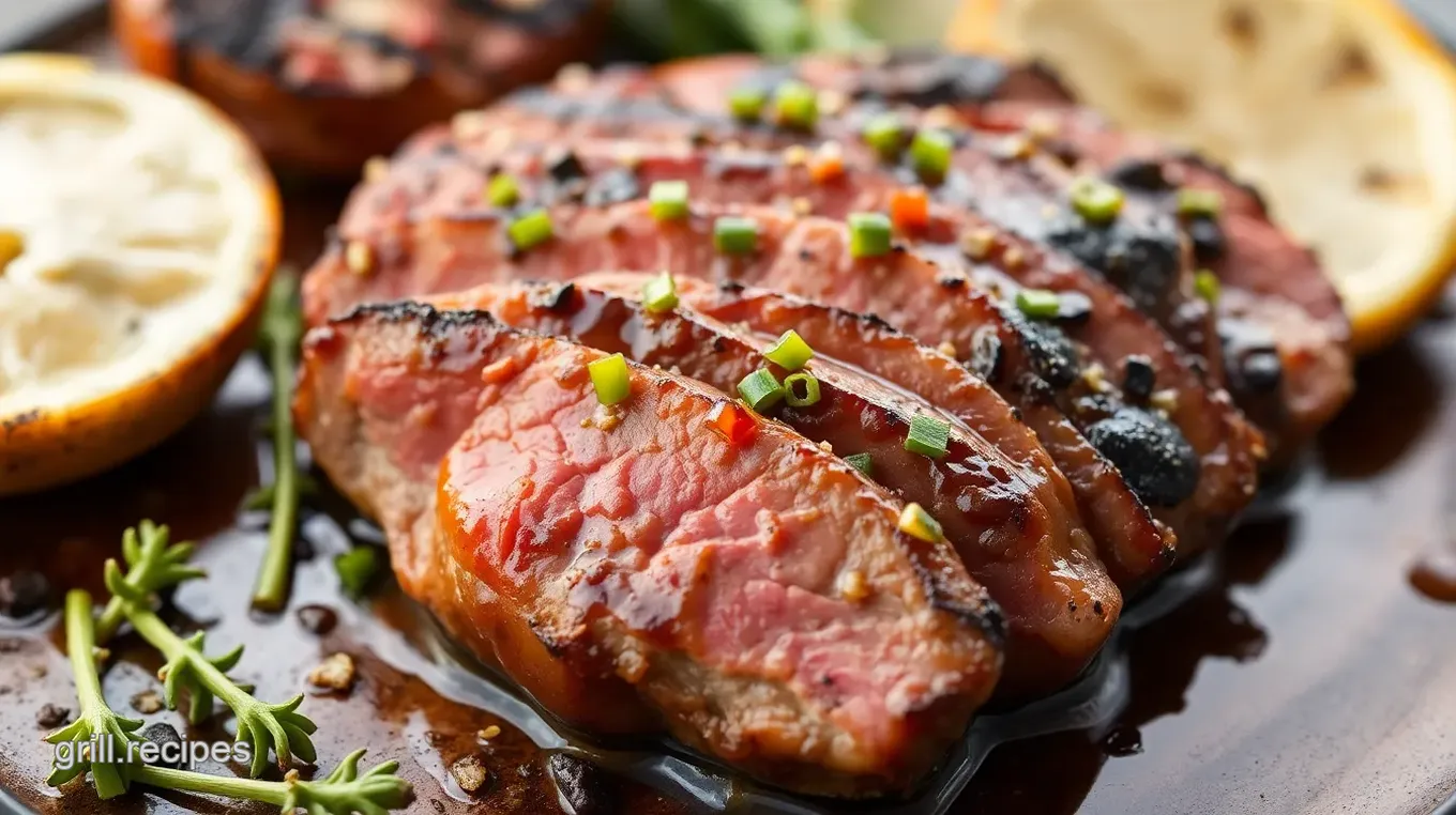 Grilled London Broil on the Grill