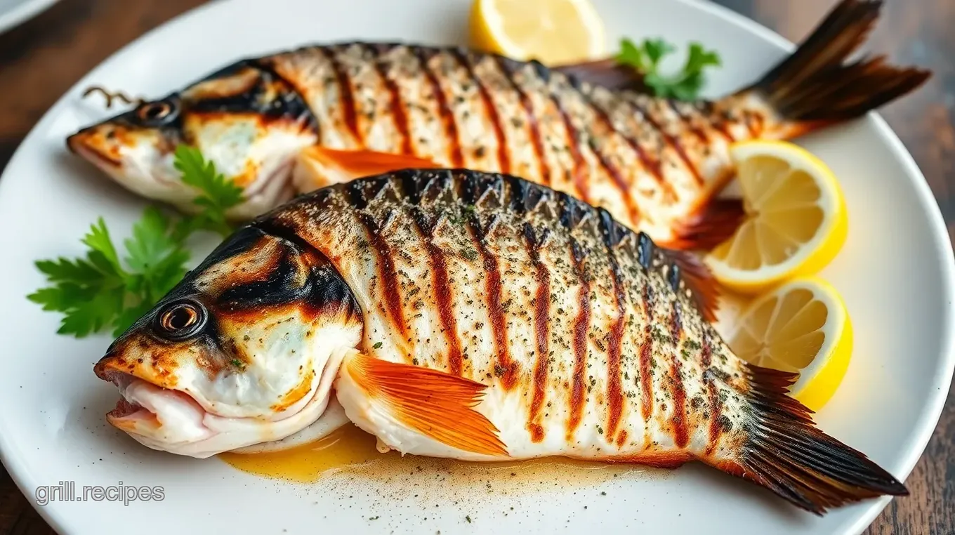 Grilled Whole Mullet