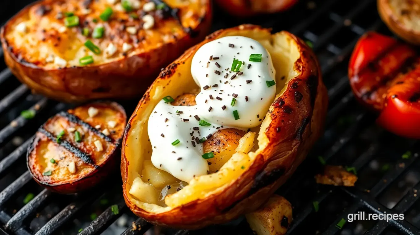 Grilled Perfectly Baked Potatoes