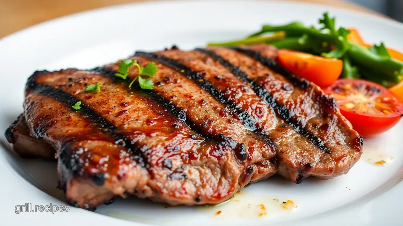 Grilled Sirloin Steak with Garlic Herb Butter