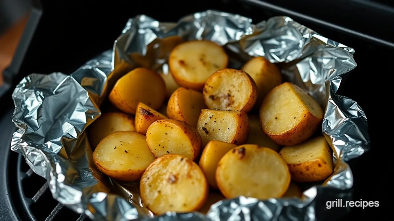 Perfectly Grilled Baked Potatoes