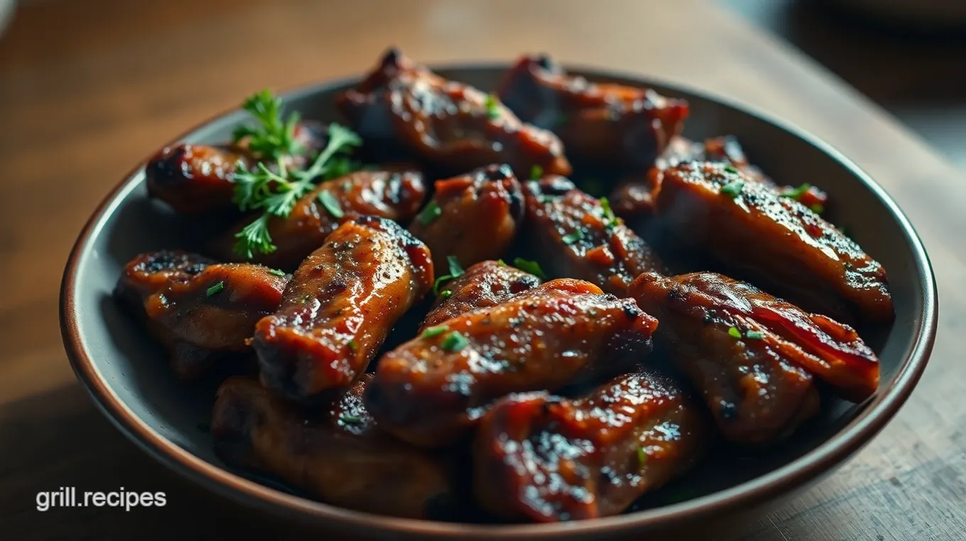 Smoky Chicken Wings on Pellet Grill