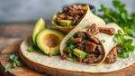 Quick Avocado Wrap with Savory Beef