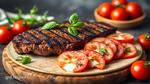 Grill Flank Steak with Caprese Salad