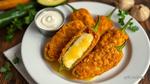 Fried Jalapenos with Creamy Cheese Filling