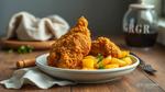 Fried Chicken with Spicy Potato Delights