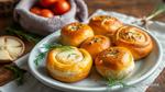 Rolls with Cheese & Garlic-Dill Flavor