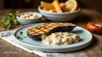 Grill Aubergine Creamy Salmon Spread