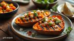 Grilled Sweet Potatoes with Tangy Topping