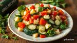 Fresh Zucchini Salad with Tangy Dressing