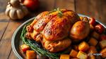 Roast Chicken Crown with Roasted Vegetables