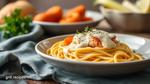 Quick Salmon Spaghetti with Creamy Sauce