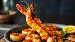 Grilled Prawns with Sizzling Garlic Butter