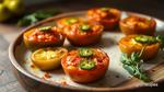 Bake Green Tomatoes with Spicy Jalapenos