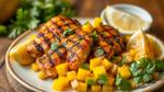 Grilled Chicken with Spicy Mango Salad