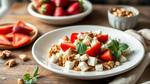 Quick Strawberry Feta Salad with Nuts