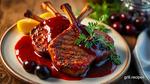 Sear Lamb Chops with Sweet Cherry Sauce