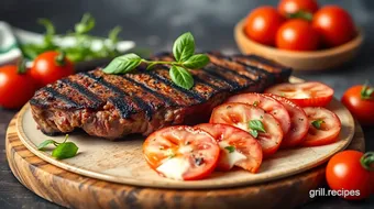 Grill Flank Steak with Caprese Salad