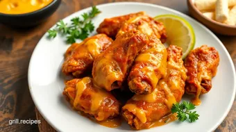 Baked Chicken Wings with Cheesy Goodness