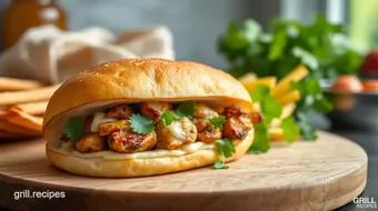 Grilled Chicken Gyros Sandwich Delight