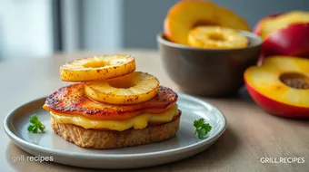 Broil Pineapple Croque Hawaii Sandwich