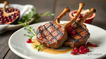 Grilled Lamb Chops with Sweet Pomegranate