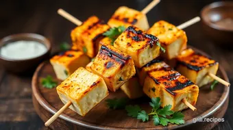 Grill Paneer Tikka Skewers - Flavorful Appetizer