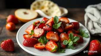 Roasted Strawberry Salad with Balsamic Twist