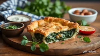 Bake Greek Spinach Pie - Flaky & Savory