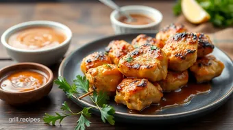 Grill Chicken Skewers with Savory Tare Sauce