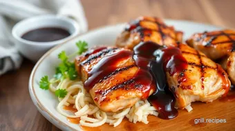 Grilled Chicken Thighs with Teriyaki Sauce