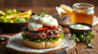 Grill Wagyu Burger with Truffle Aioli