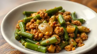 Sauteed Okra Savory Mince Delight