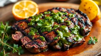 Grill Flank Steak with Zesty Chimichurri