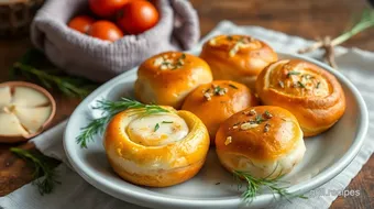 Rolls with Cheese & Garlic-Dill Flavor