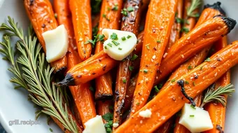 Grill Carrots with Gouda & Green Harissa