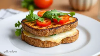 Grill Cheese Sandwich with Fresh Veggies