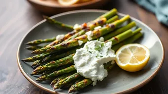 Grilled Asparagus with Tangy Lemon Feta