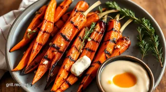 Grilled Carrots with Creamy Cashew Cheese