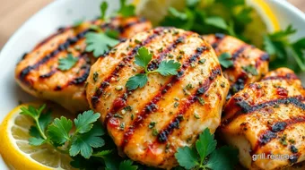 Grilled Chicken with Flavorful Herb Marinade recipe card