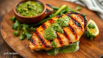 Grilled Chicken with Zesty Chimichurri Sauce