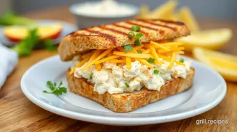 Grilled Crab Sandwich - Cheesy & Delicious recipe card