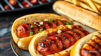 Grilled Hot Dogs with Smoky Flavorful Twist