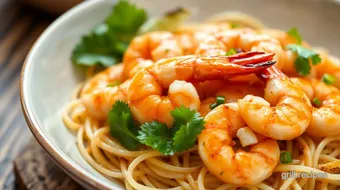 Grilled Shrimp Delight with Vermicelli recipe card