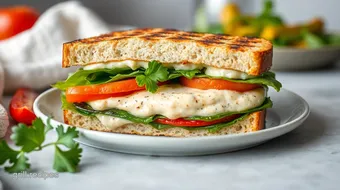 Grilled Veg Sandwich with Creamy Filling